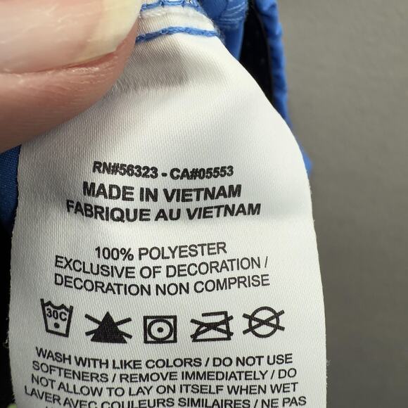 Nike Shorts Mens Small Blue Dri-FIT Mesh Liner Elastic Waist Drawstring Swoosh - Picture 5 of 9